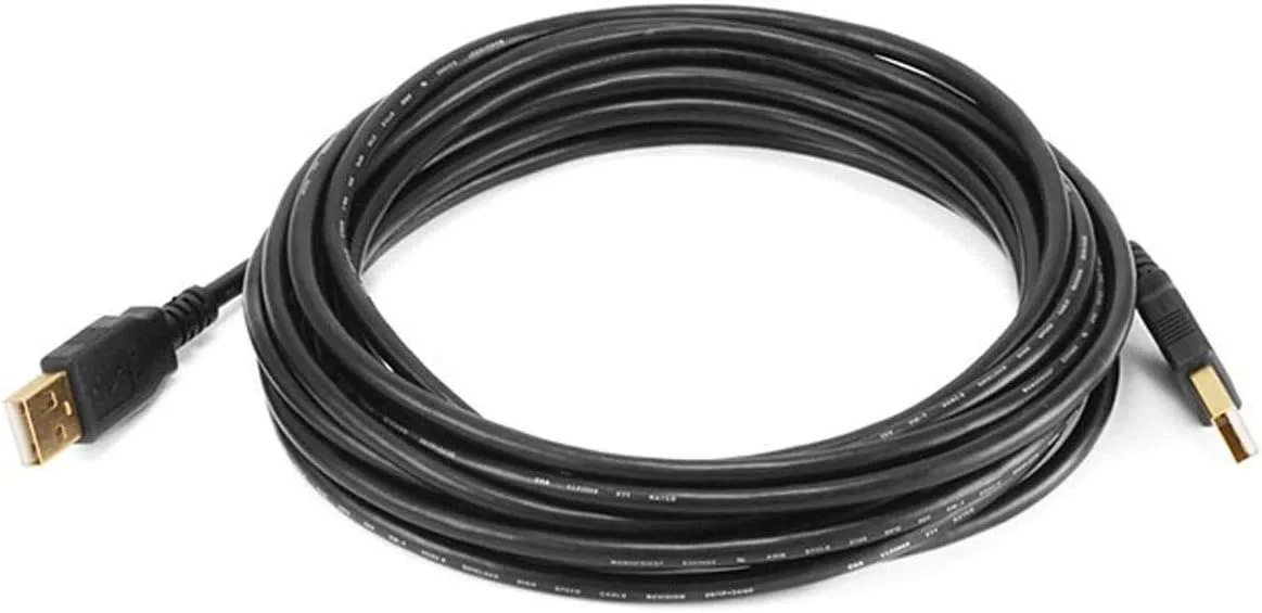 Monoprice USB 2.0 Type-A Male to Type-A Male Cable, Gold Plated, 28/24AWG