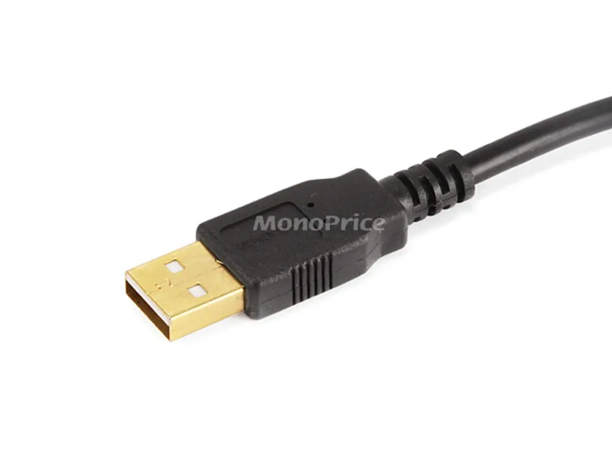 Monoprice USB 2.0 A to Micro 5-pin Cable, 28/24AWG, Gold-Plated