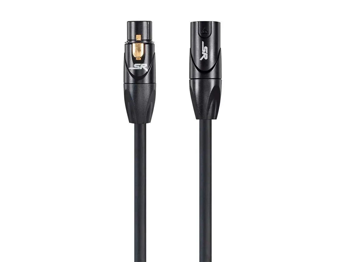 Monoprice Stage Right XLR Male to XLR Female Microphone & Interconnect Cable, 16AWG, Gold Plated
