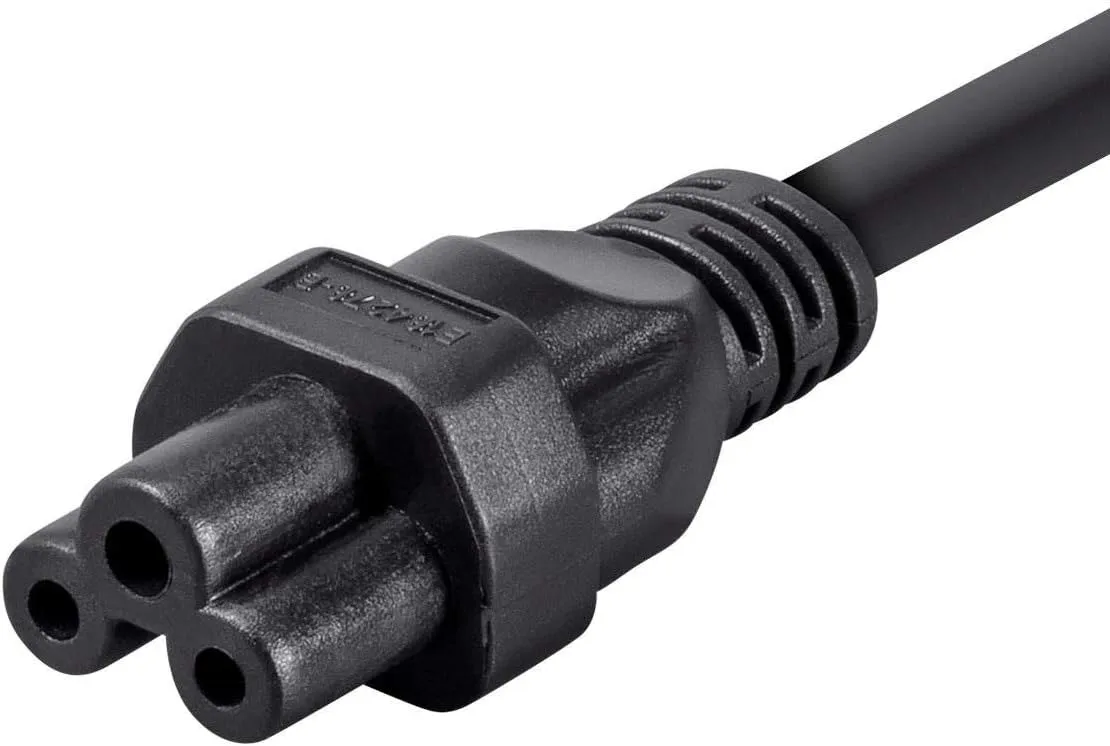 MONOPRICE Power Cord - NEMA 5-15P to IEC-320-C5, 18AWG SVT, 3-Prong
