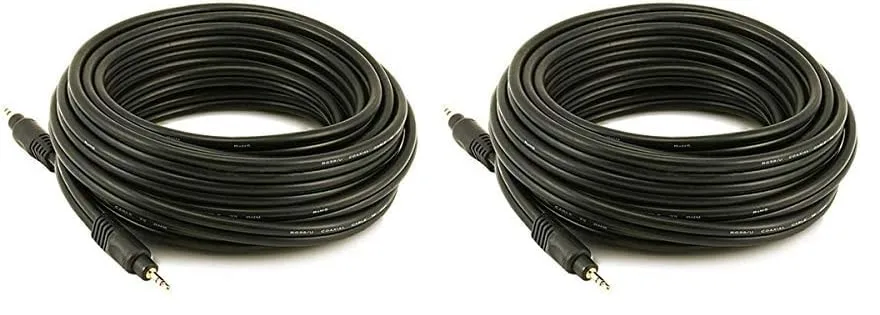 Monoprice Premium 3.5mm Stereo Male to Male Audio Cable, 22AWG, Gold Plated