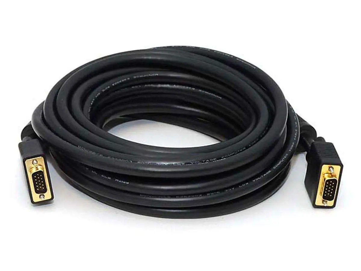 Monoprice Super VGA M/M CL2 Rated Cable w/ Ferrites (Gold Plated)