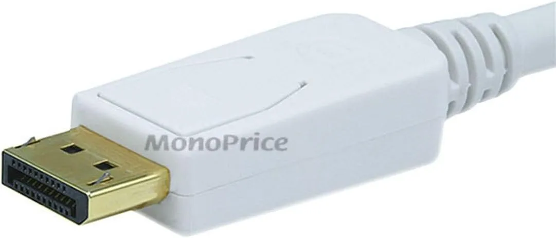 Monoprice DisplayPort to DVI Cable (28AWG) - White