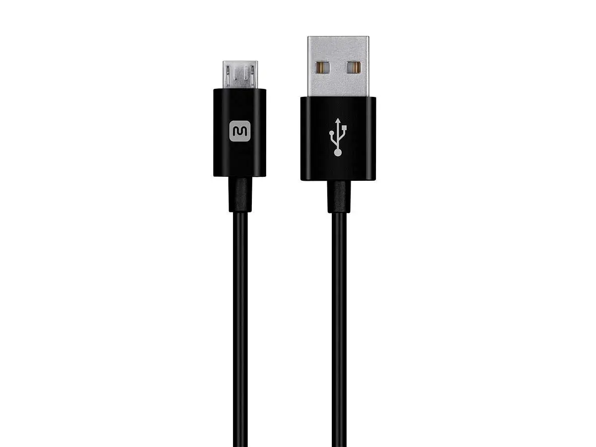 Monoprice USB Type-A to USB Micro Type-B Cable - Polycarbonate Connector Heads, 2.4A, 22/30AWG - Select Series