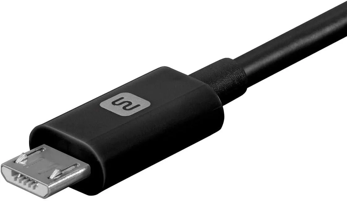 Monoprice USB Type-A to USB Micro Type-B Cable - Polycarbonate Connector Heads, 2.4A, 22/30AWG - Select Series