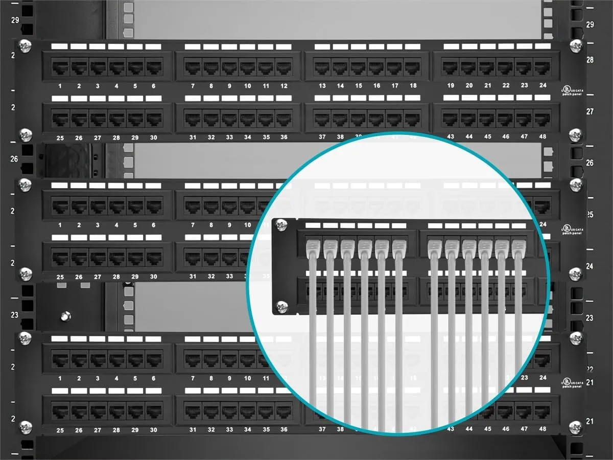 Monoprice Cat6 110-Type Patch Panel (568A/B Compatible)