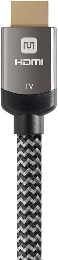 Monoprice Active High Speed HDMI Cable, 4K@60Hz, 18Gbps, HDR, 26AWG, YUV 4:4:4, HDCP 2.2, Braided Jacket, CL3, 30 Feet