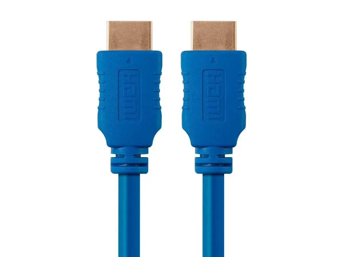 Monoprice 4K High Speed HDMI Cable - HDMI 2.0, 4K@60Hz, HDR, HDR10, Dolby Vision, 18Gbps, YUV 4:4:4, 28AWG - Black (1 Pack)