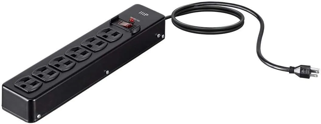 Monoprice Heavy Duty Metal Surge Protector Power Strip / Power Box