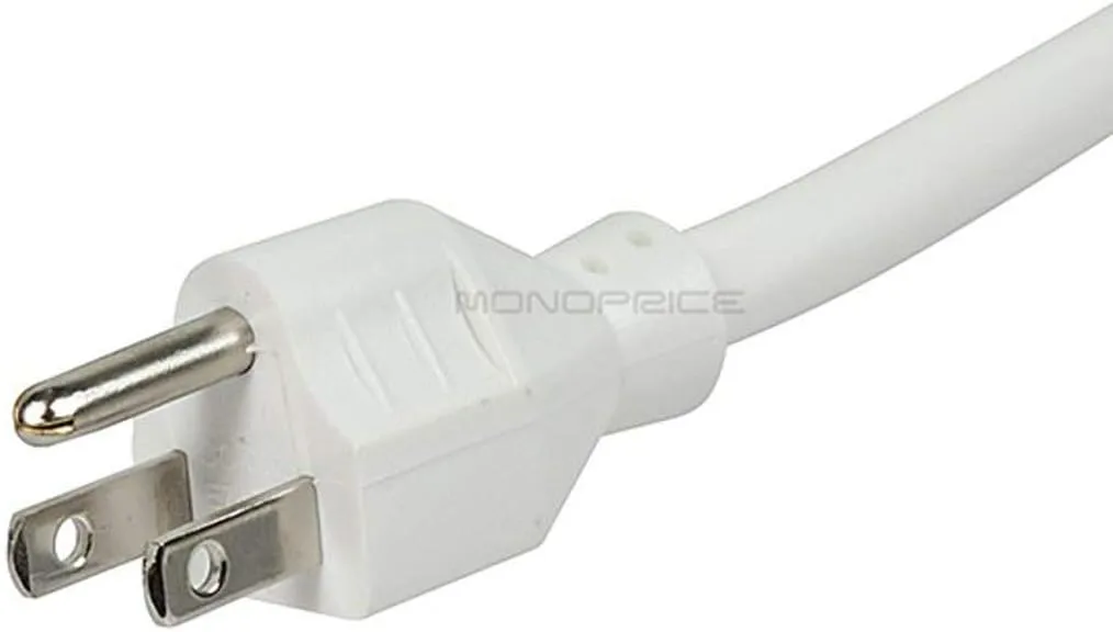 Monoprice Power & Surge - 6 Outlet Slim Surge Protector Power Strip With Coaxial Line Protection - 4 Feet