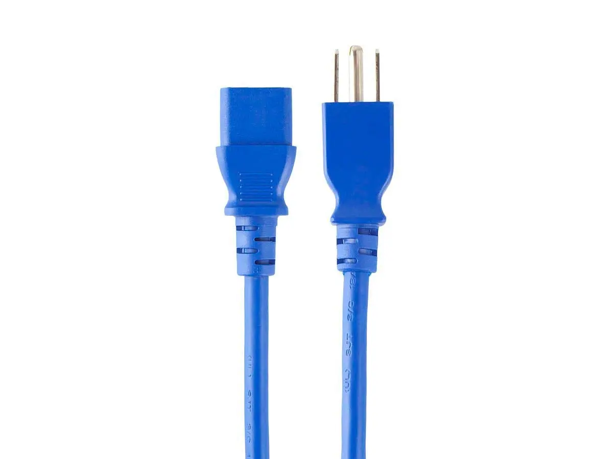 Monoprice Power Cord - NEMA 5-15P to IEC 60320 C13, 18AWG, 10A/1250W, 125V, 3-Prong