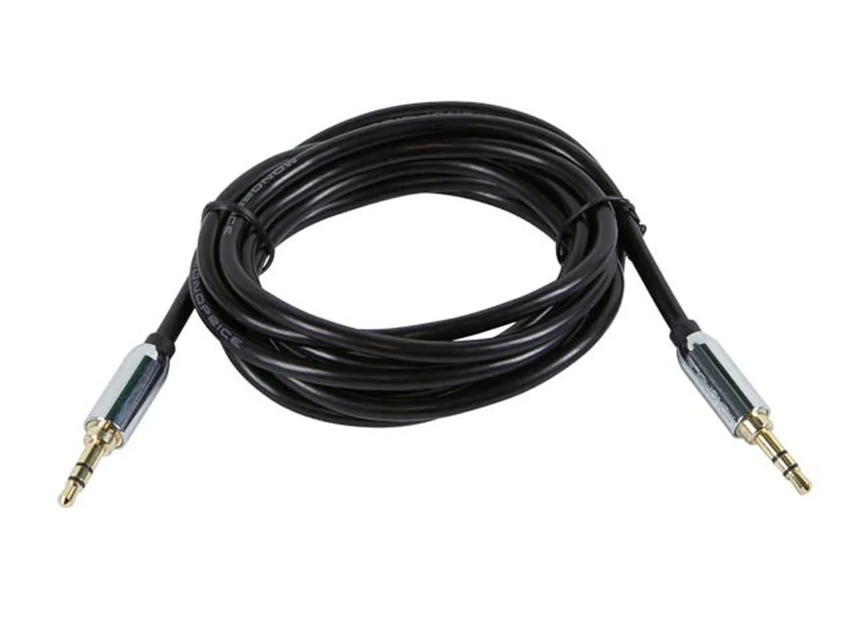 MONOPRICE 3.5mm Stereo Male to 3.5mm Stereo Male Gold-Plated Audio Cable