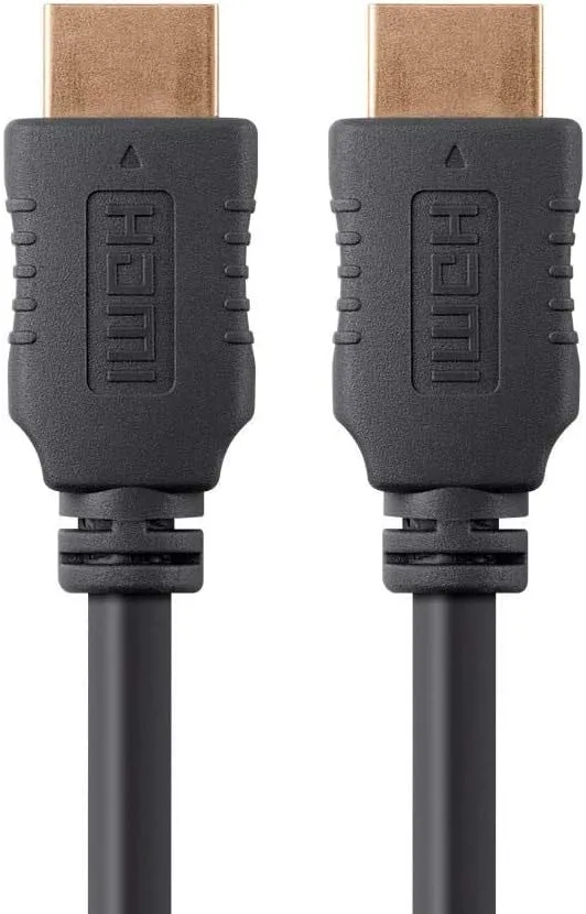 Monoprice 4K High Speed HDMI Cable - HDMI 2.0, 4K@60Hz, HDR, HDR10, Dolby Vision, 18Gbps, YUV 4:4:4, 28AWG - 6 Feet, Black