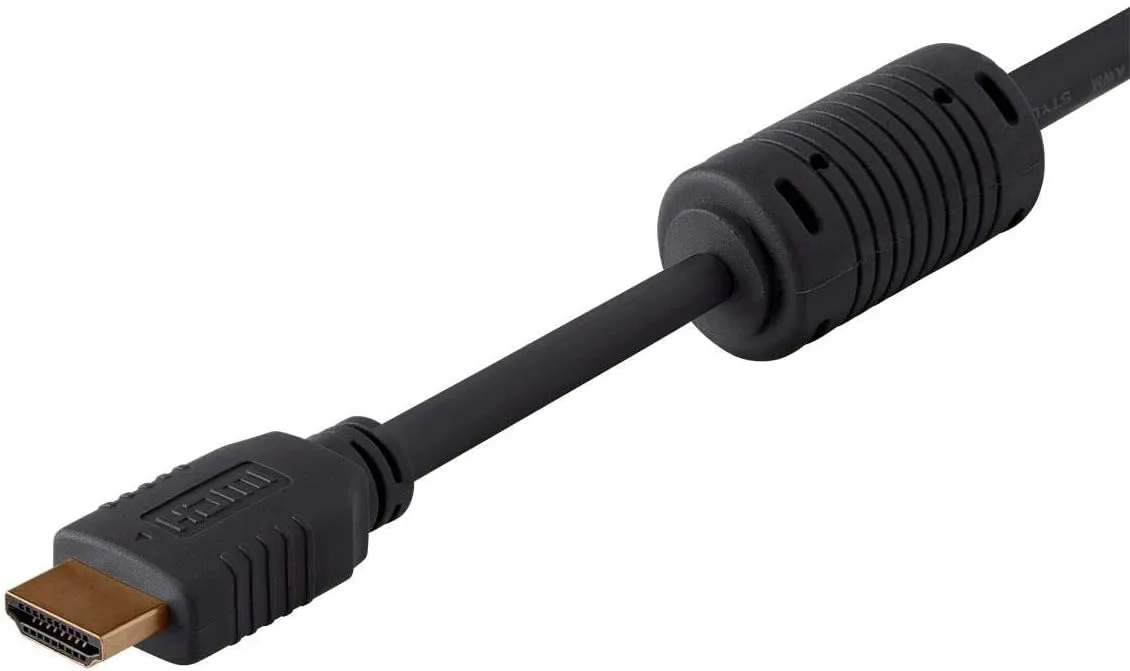 Monoprice 4K High Speed HDMI Cable - HDMI 2.0, 4K@60Hz, HDR, HDR10, Dolby Vision, 18Gbps, YUV 4:4:4, 28AWG - 6 Feet, Black