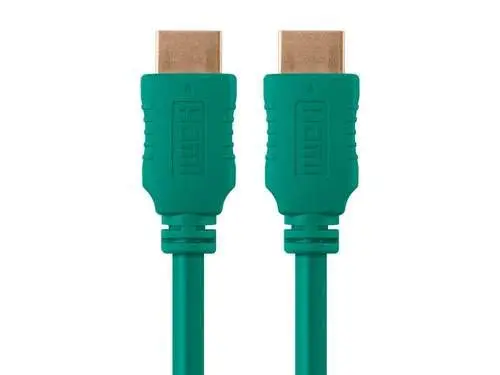 Monoprice 6ft 28AWG High Speed HDMI Cable w/Ferrite Cores - Green 1 Pack