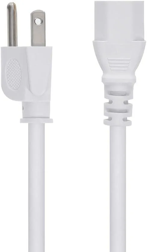 Monoprice Power Cord - NEMA 5-15P to IEC 60320 C13, 18AWG, 10A/1250W, 125V, 3-Prong