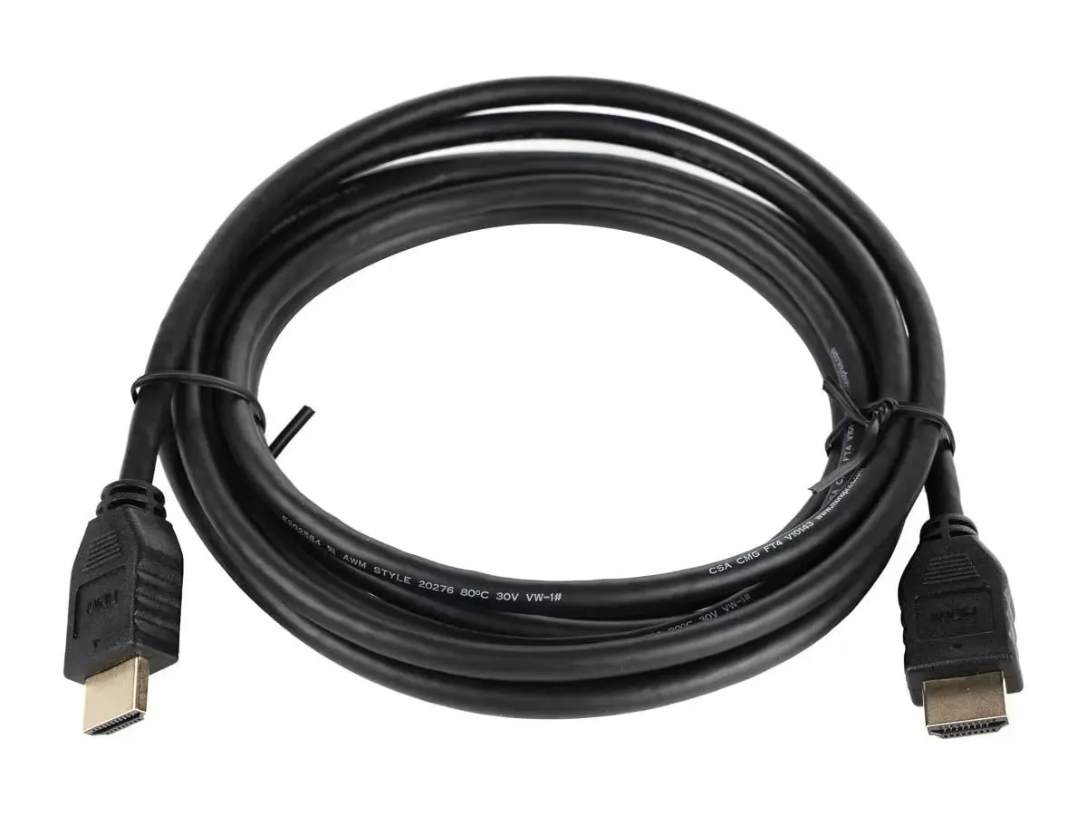 Monoprice Premium High Speed HDMI Cable - 4K@60Hz, HDR, 18Gbps, YCbCr 4:4:4, Outer Diameter 0.22in, CL2, 30AWG, 6 Feet