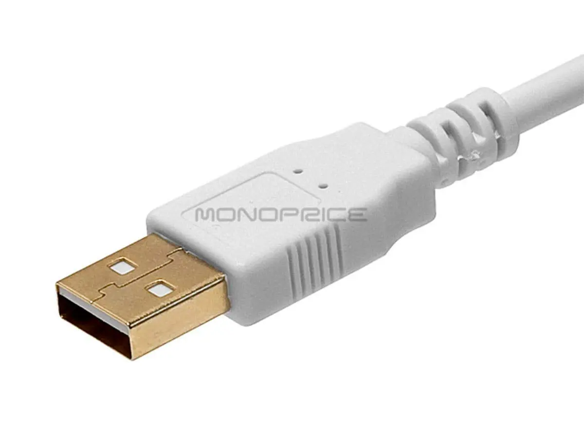 Monoprice USB-A to USB-B 2.0 Cable 28/24AWG Gold Plated