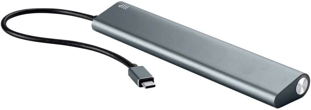 Monoprice 7 Port USB-C Hub - Aluminum, SuperSpeed Transfer Rates, Compatible With Apple MacBook, Google Chromebook & More