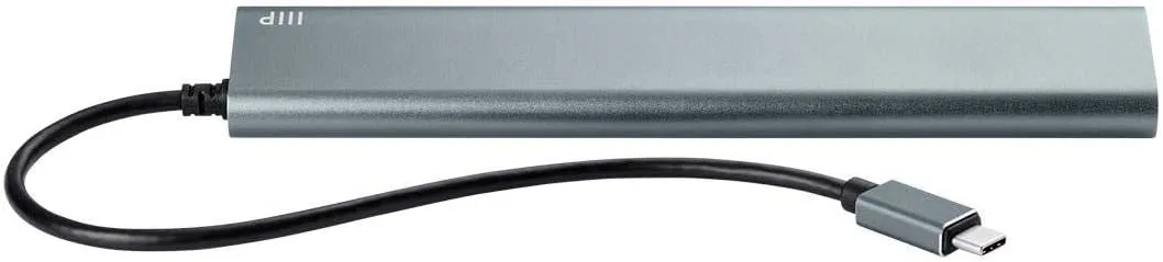 Monoprice 7 Port USB-C Hub - Aluminum, SuperSpeed Transfer Rates, Compatible With Apple MacBook, Google Chromebook & More