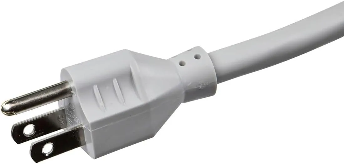 Monoprice 8 Outlet Rotating Surge Strip - UL Rated 2,160 Joules with Grounded and Protected Light Indicator, Gray
