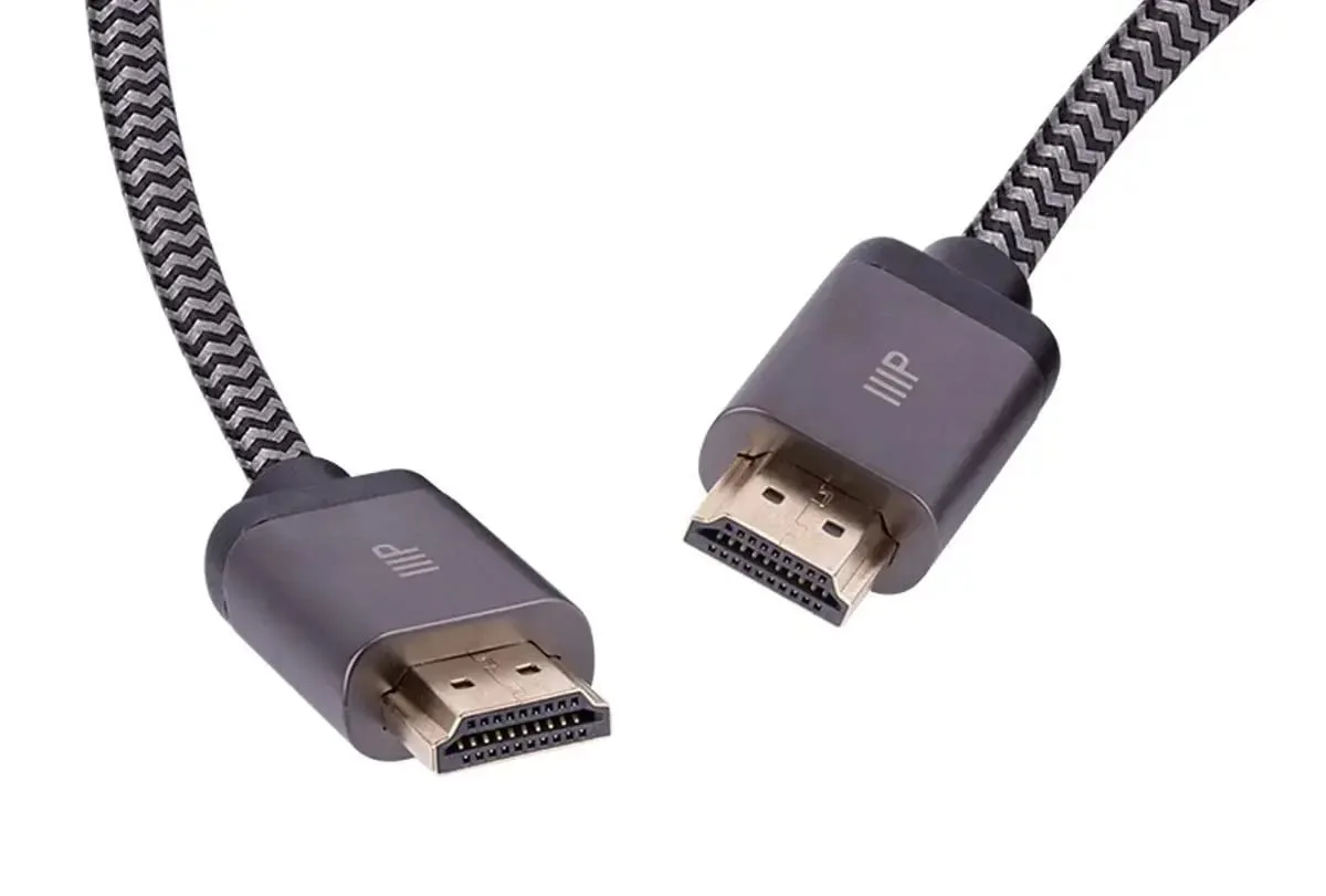 Monoprice 8K Certified Ultra High Speed HDMI Cable - Braided - HDMI 2.1, 8K@60Hz, 4K@120Hz, 48Gbps, HDR, VRR - D86909