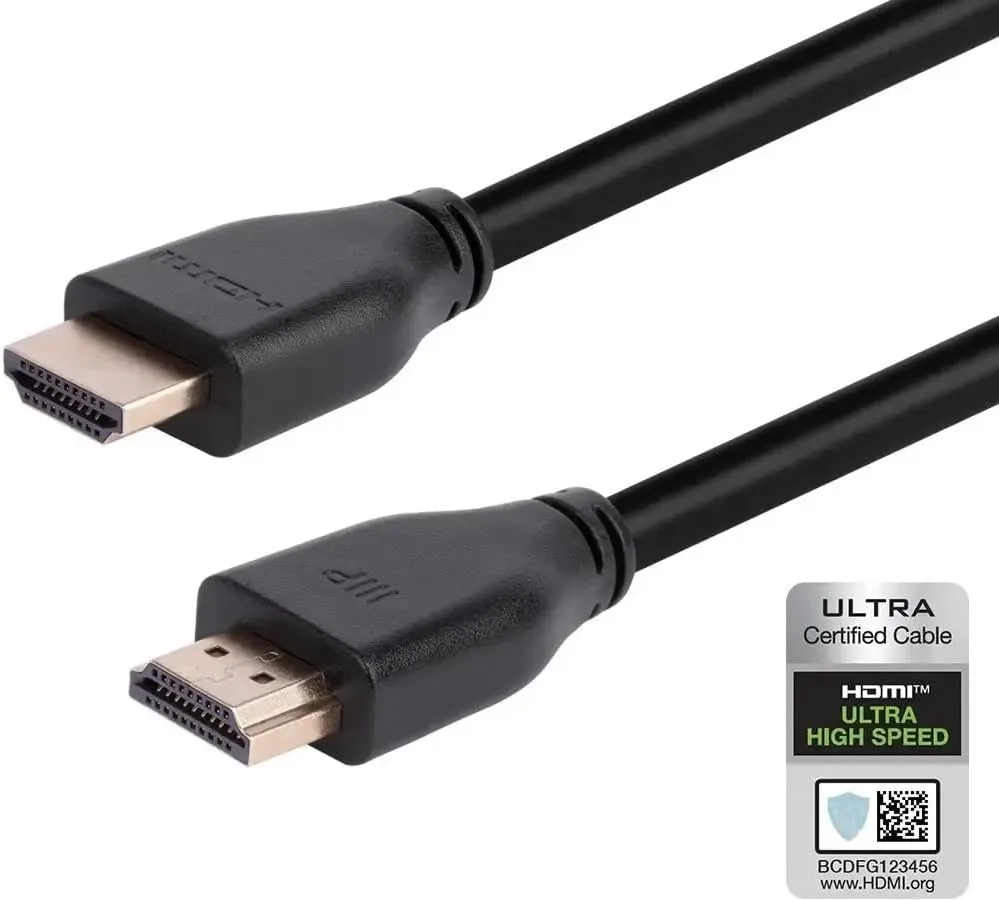 Monoprice 8K Certified Ultra High Speed HDMI Cable - HDMI 2.1, 8K@60Hz, 4K@120Hz, 48Gbps, HDR, VRR, CL2 in-Wall Rated, 20ft