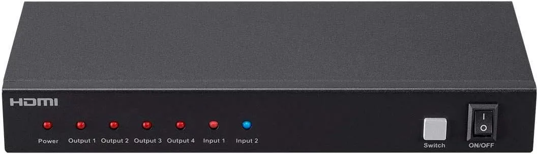 Monoprice Blackbird 4K 2x4 HDMI Splitter and Switch - Dolby Vision and Dolby TrueHD Support