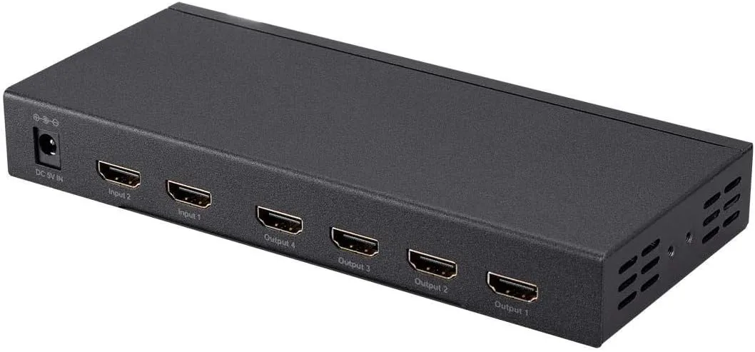 Monoprice Blackbird 4K 2x4 HDMI Splitter and Switch - Dolby Vision and Dolby TrueHD Support