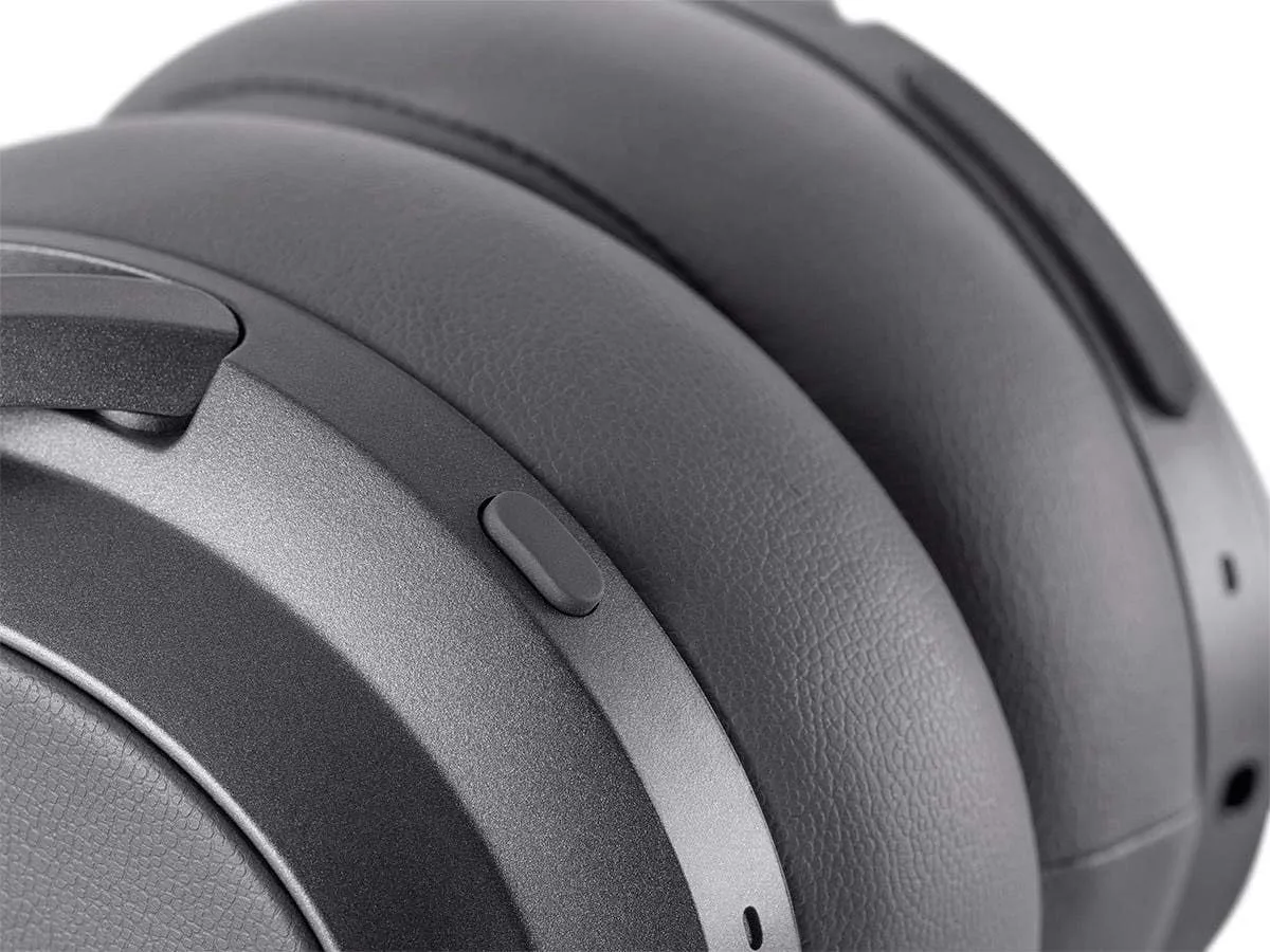 Monoprice BT-600ANC Over Ear Headphones - Bluetooth 5, Active Noise Cancelling (ANC) Qualcomm aptX HD Audio, AAC