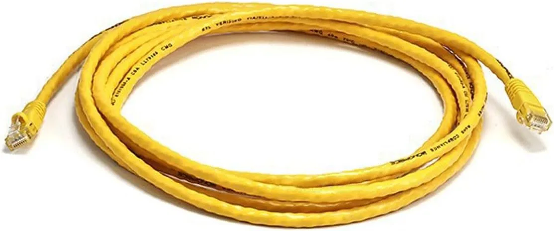 Monoprice Cat6 24AWG UTP Ethernet Patch Cable - Snagless RJ45, 550MHz, Pure Bare Copper