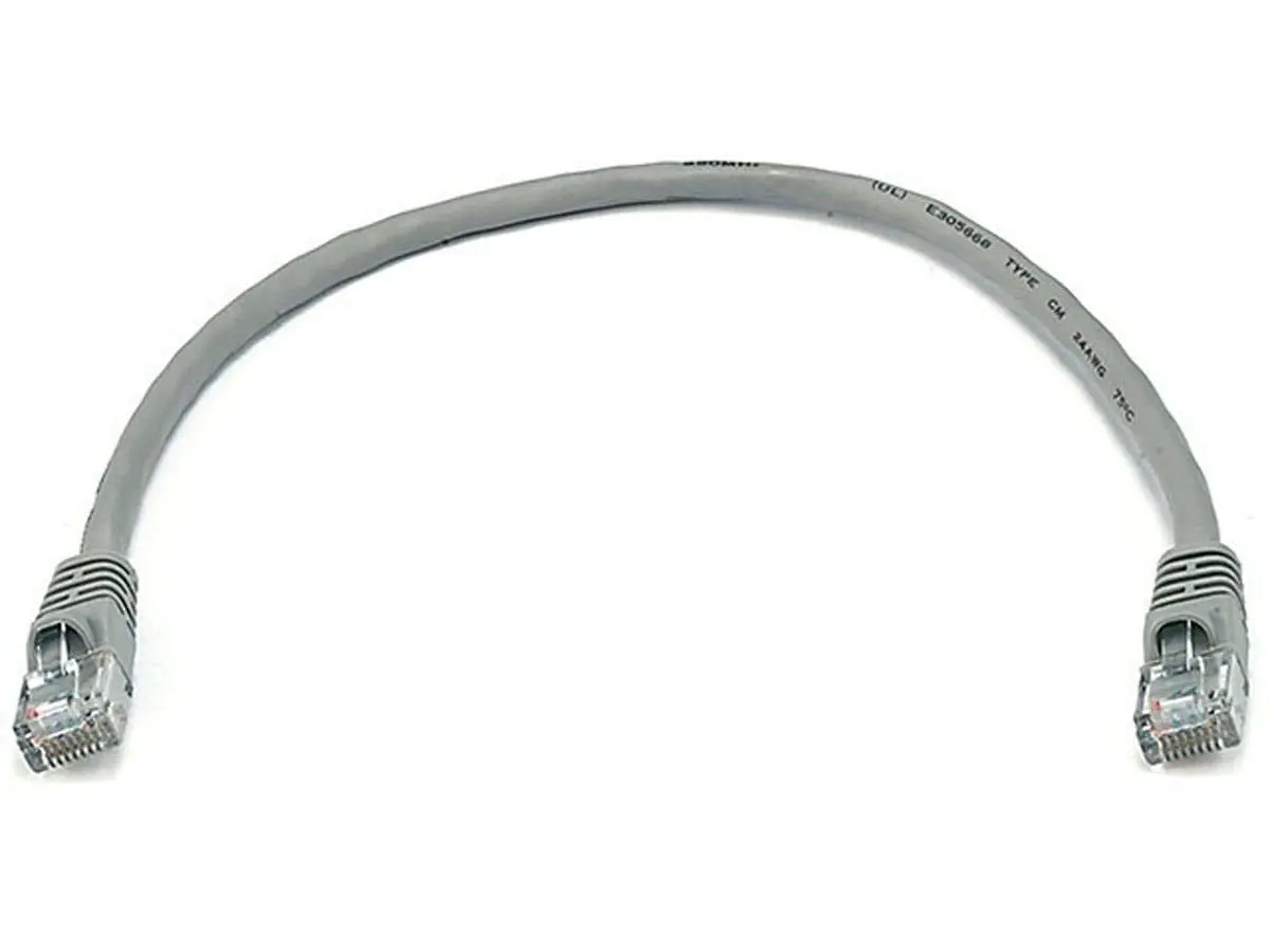Monoprice Cat6 24AWG UTP Ethernet Patch Cable - Snagless RJ45, 550MHz, Pure Bare Copper
