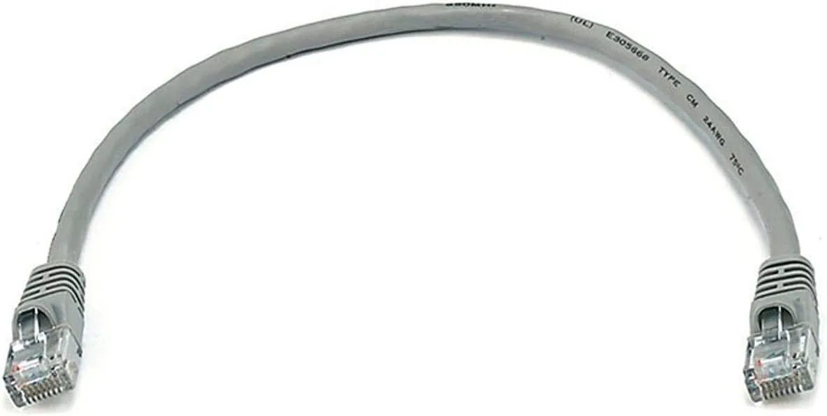 Monoprice Cat6 24AWG UTP Ethernet Patch Cable - Snagless RJ45, 550MHz, Pure Bare Copper