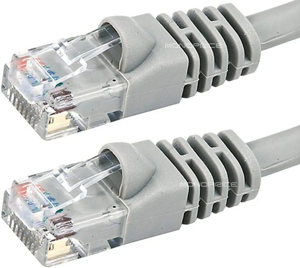 Monoprice Cat6 24AWG UTP Ethernet Patch Cable - Snagless RJ45, 550MHz, Pure Bare Copper
