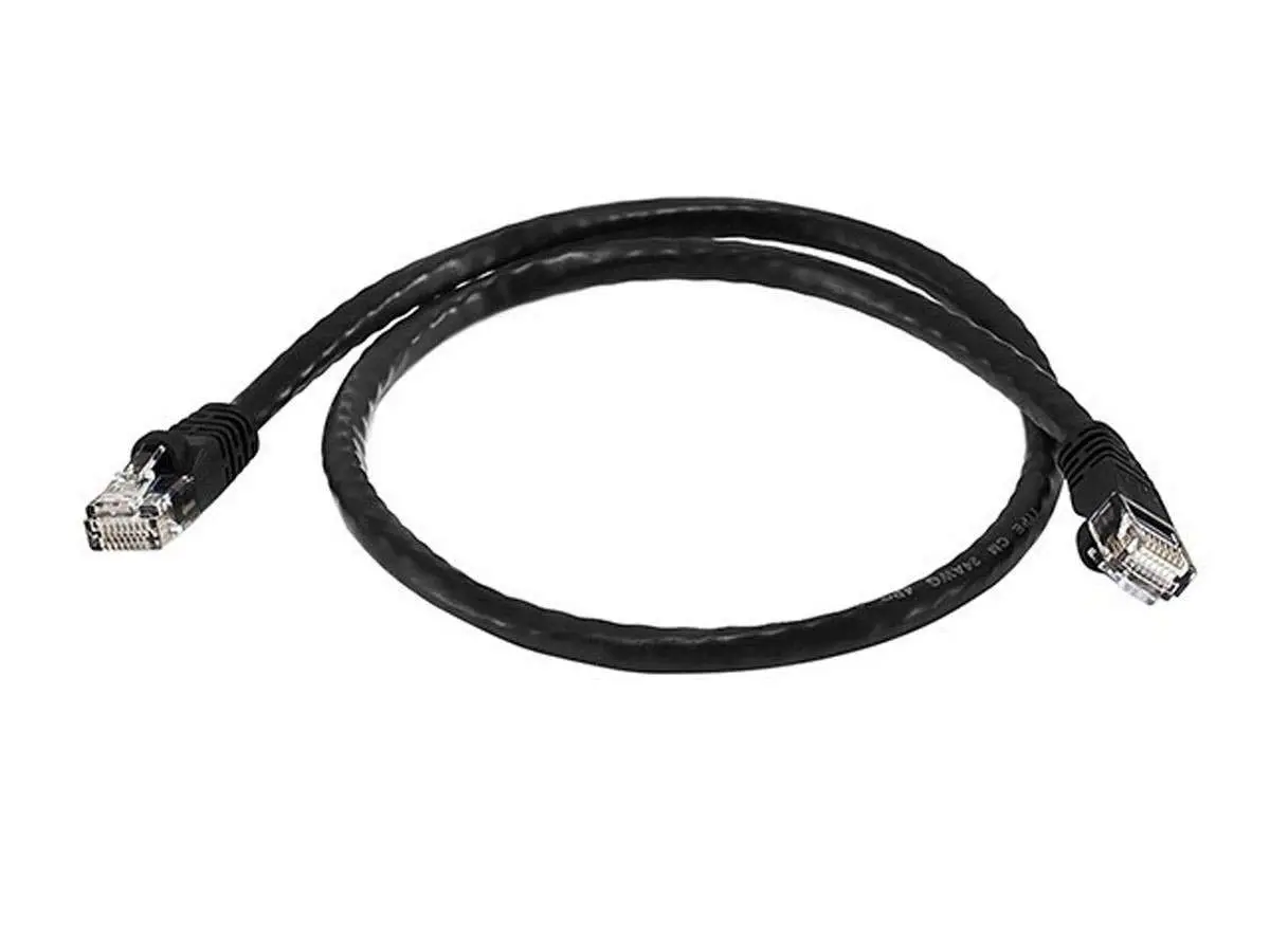 Monoprice 103419 Cat6 Ethernet Patch Cable - Network Internet Cord - RJ45, Stranded, 550Mhz, UTP, Pure Bare Copper Wire