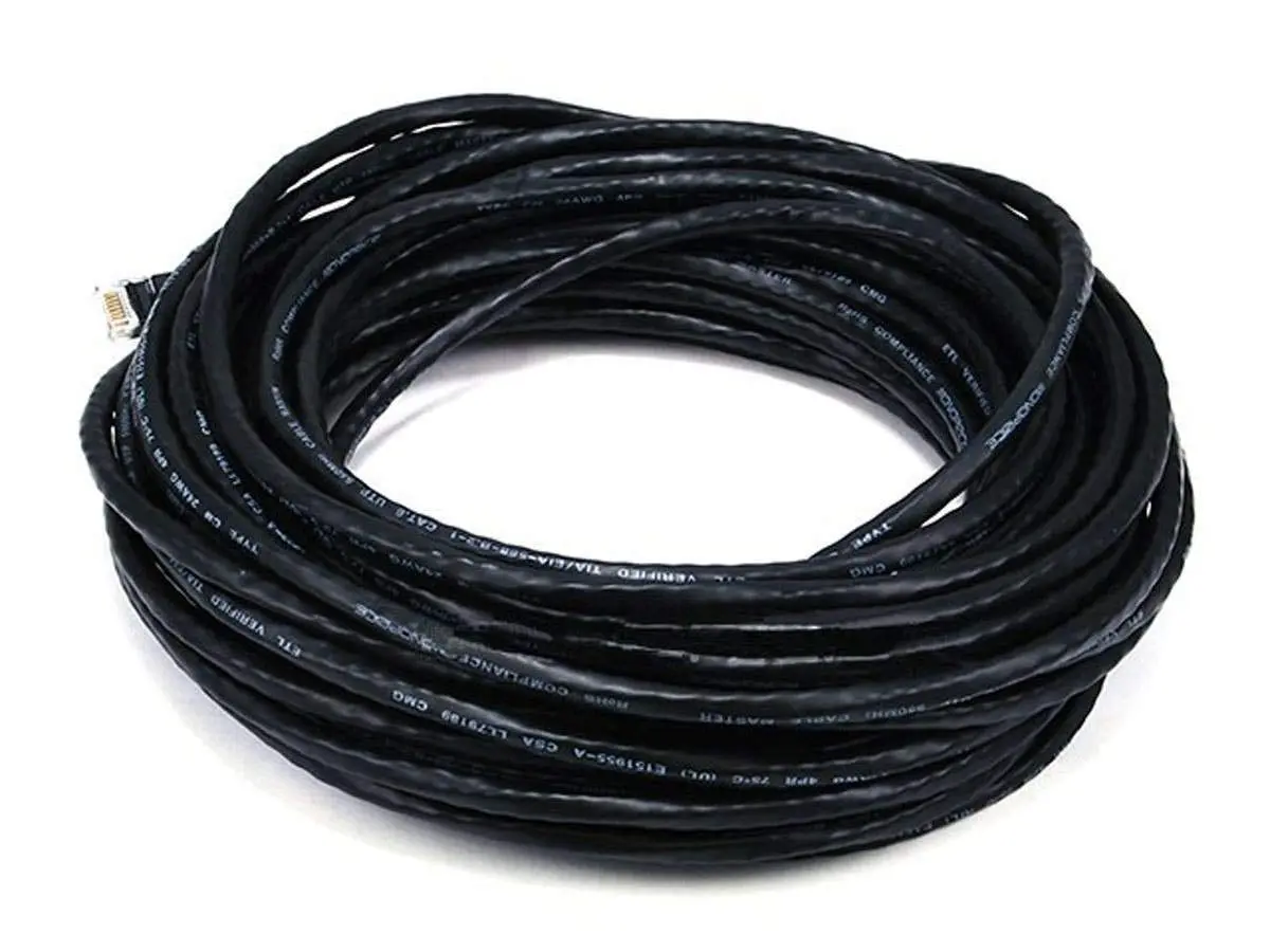 Monoprice Cat6 24AWG UTP Ethernet Patch Cable - Snagless RJ45, 550MHz, Pure Bare Copper