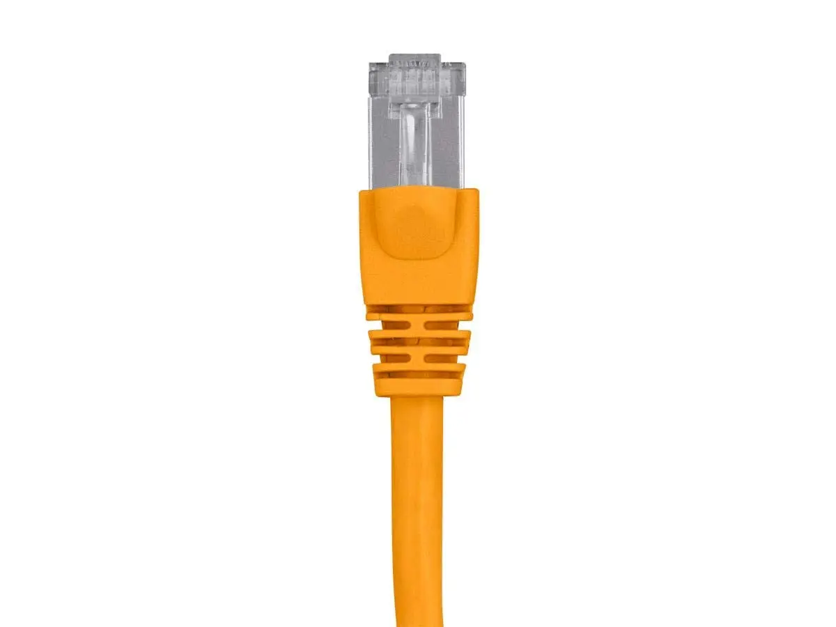 Monoprice Cat6A Shielded (S/FTP) Ethernet Patch Cable - 26AWG Pure Bare Copper Snagless RJ45 Fullboot