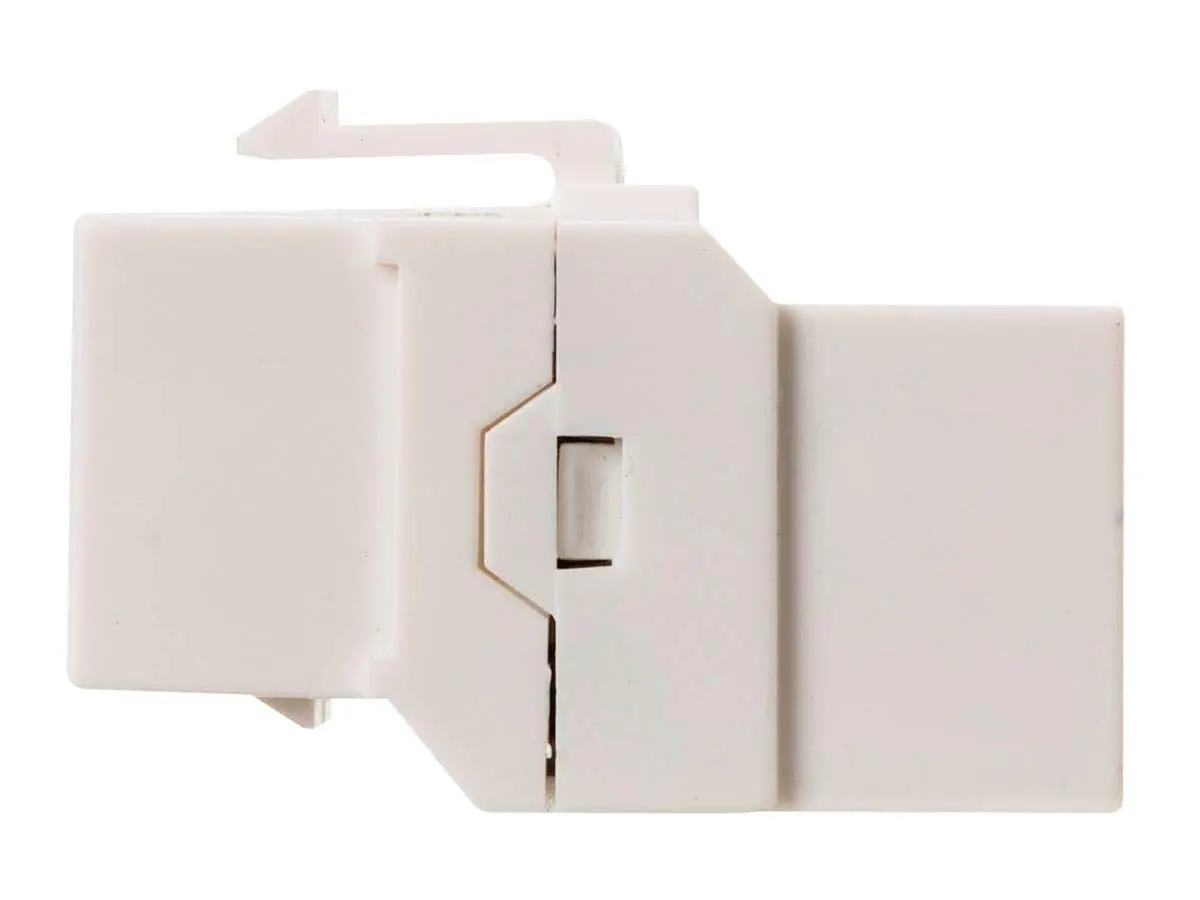 Monoprice Cat6A RJ45 Inline Coupler - Feedthrough Keystone Jack Type, for 22-24AWG Solid Wire, Permanent Link
