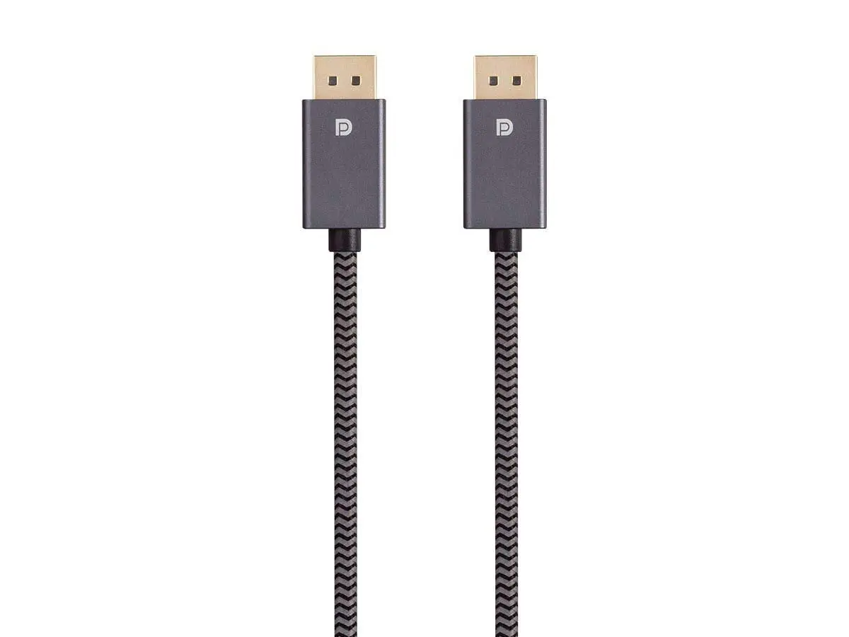 Monoprice DisplayPort 1.4 EasyPlug Nylon Braided Cable