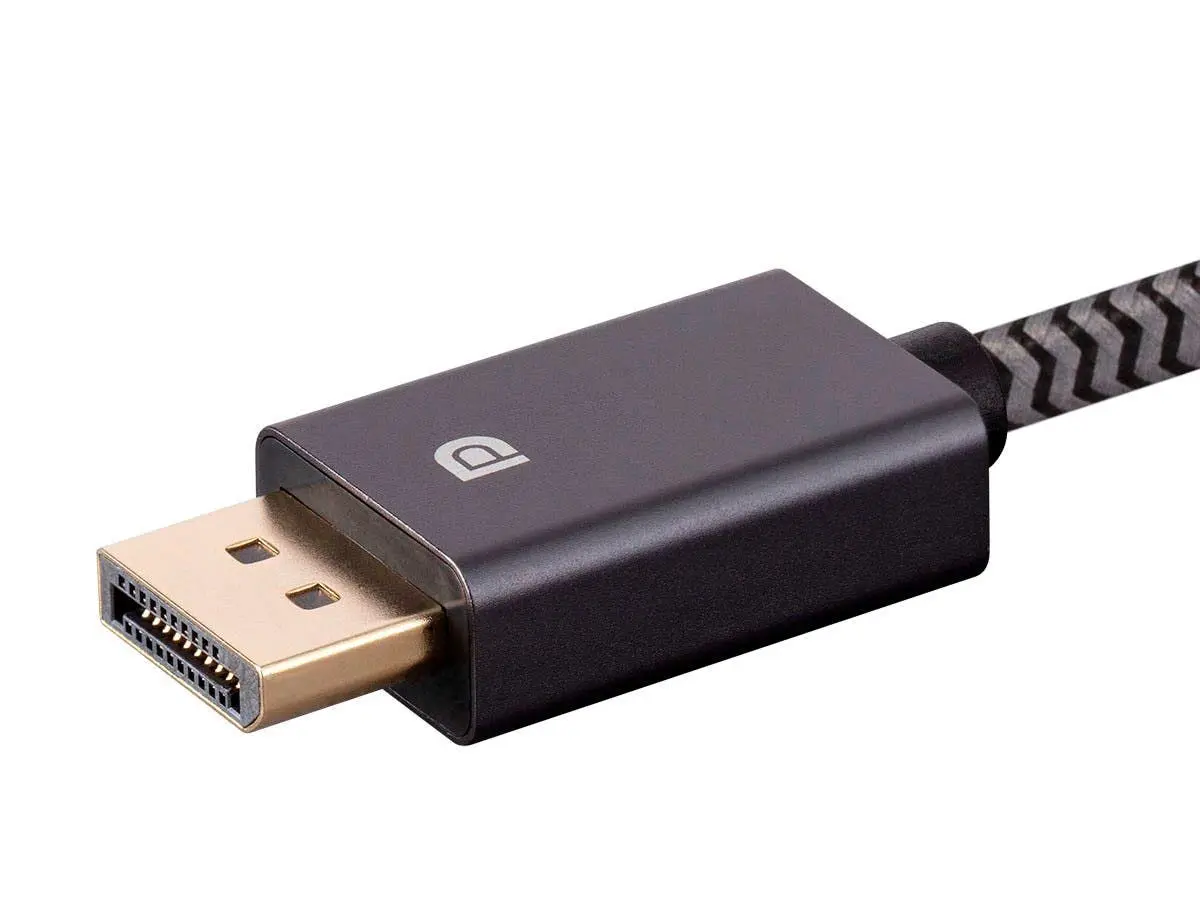 Monoprice DisplayPort 1.4 EasyPlug Nylon Braided Cable