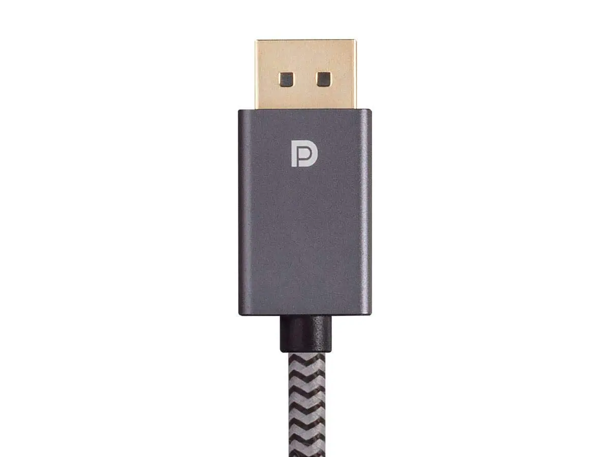 Monoprice DisplayPort 1.4 EasyPlug Nylon Braided Cable