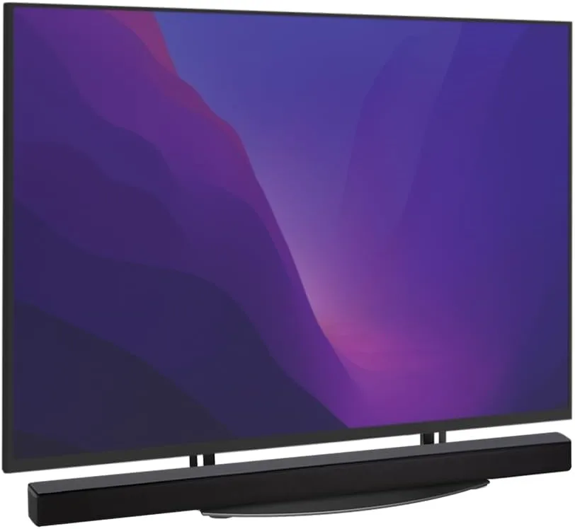 Monoprice TV Mounted Glass Shelf, Allows Above or Below TV Mounting of Blu-Ray Player, Cable Box, Game Console