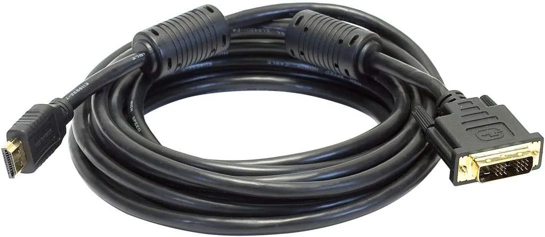 MONOPRICE HDMI to Single Link DVI-D Adapter Cable with Ferrite Cores