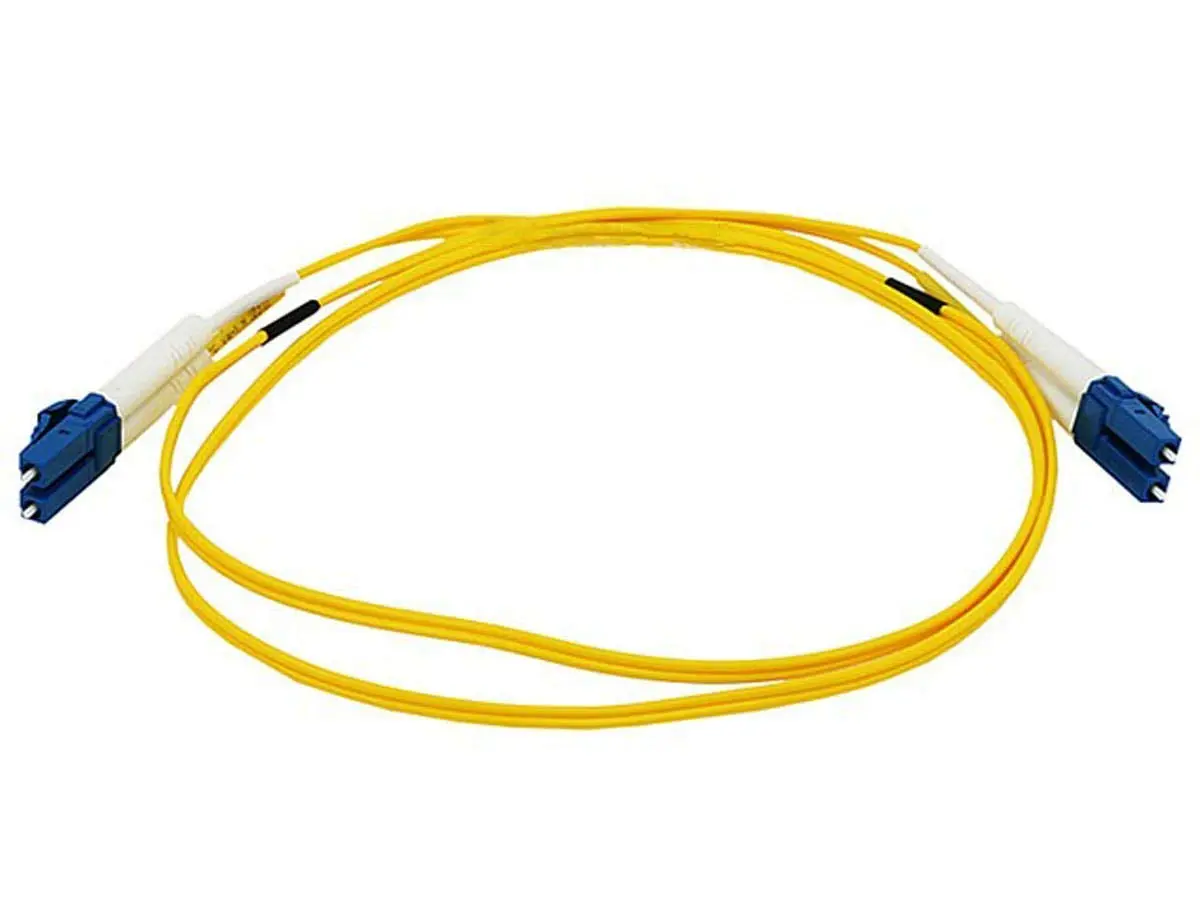 Monoprice Fiber Optic Cable, LC/LC, Single Mode, Duplex (9/125 Type) - Yellow
