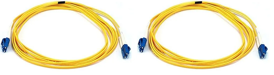 Monoprice Fiber Optic Cable, LC/LC, Single Mode, Duplex (9/125 Type) - Yellow