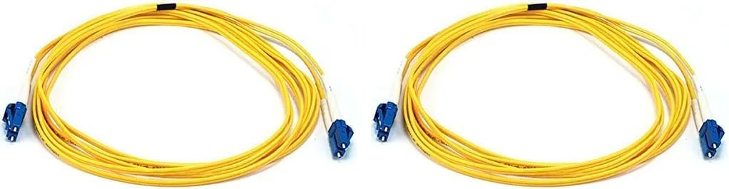 Monoprice Fiber Optic Cable, LC/LC, Single Mode, Duplex (9/125 Type) - Yellow