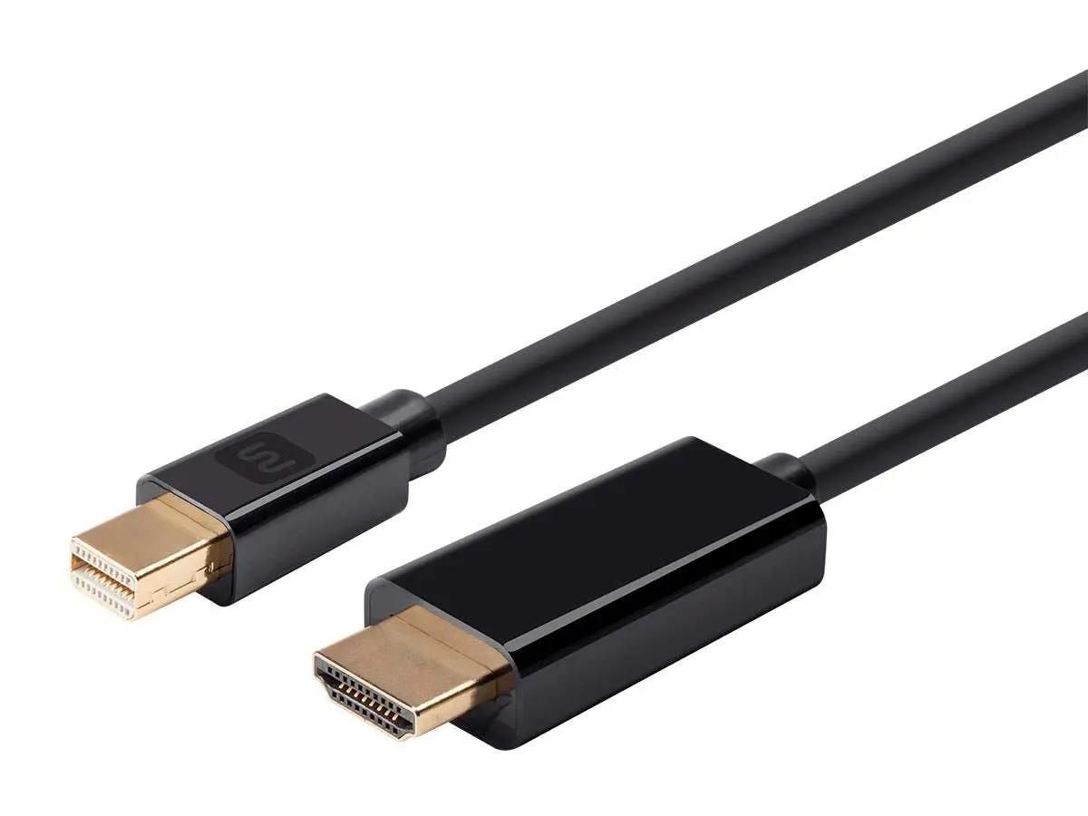 Monoprice Mini DisplayPort to HDTV Cable - 10 Feet, Supports Up to Full HD 1080P Resolution and 3D Video - Select Series