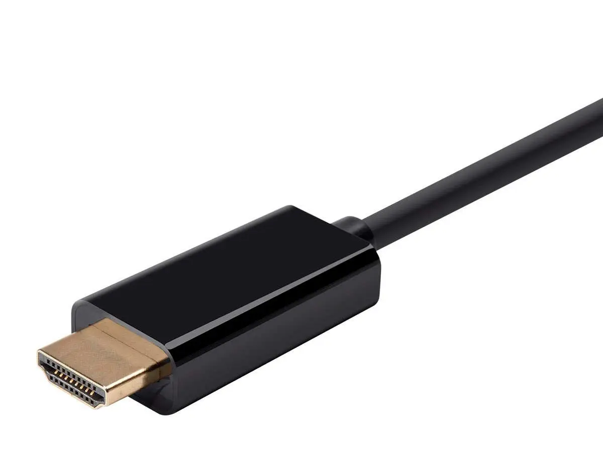 Monoprice Mini DisplayPort to HDTV Cable - 10 Feet, Supports Up to Full HD 1080P Resolution and 3D Video - Select Series