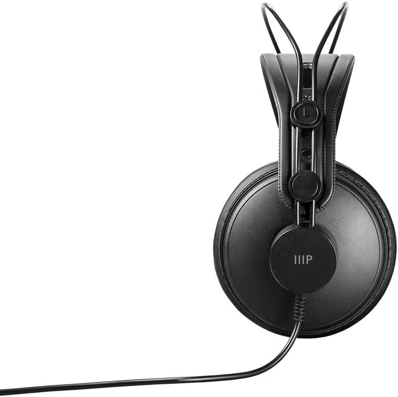 Monoprice - 116150 Modern Retro Over Ear Headphones with Ultra-Comfortable Ear Pads Perfect for Mobile Devices, HiFi