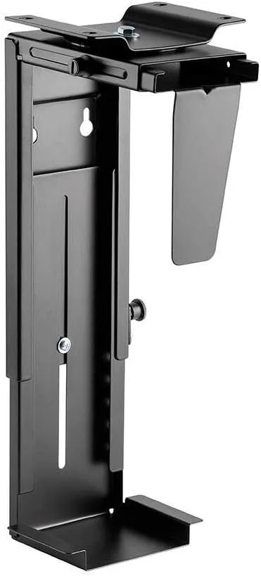 Monoprice PC Tower Holder - Adjustable Under Desk Mount, Designed for Use with Sit-Stand Desks - Workstream Collection